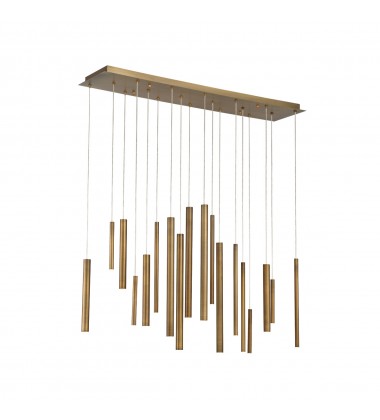  Brass Chandelier (31446-035)-Eurofase