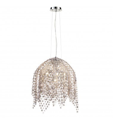  Chrome Chandelier (31617-017)-Eurofase