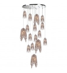  Chrome Chandelier (31619-011)-Eurofase