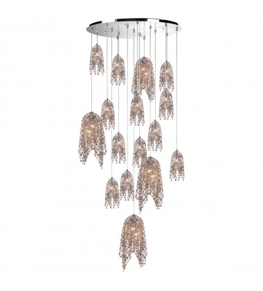  Chrome Chandelier (31619-011)-Eurofase