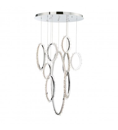  Chrome Chandelier (33732-015)-Eurofase