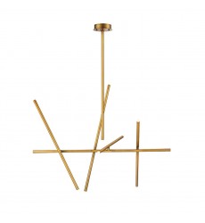  Brass Chandelier (36250-035)-Eurofase