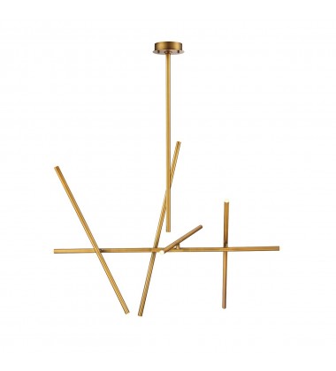  Brass Chandelier (36250-035)-Eurofase