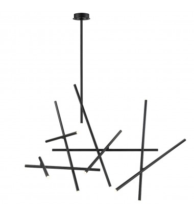  Black Chandelier (36251-018)-Eurofase
