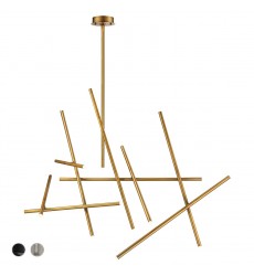  Brass Chandelier (36251-032)-Eurofase