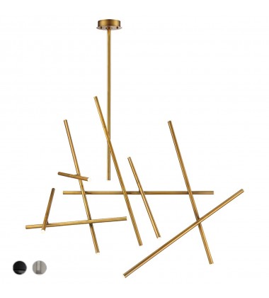  Brass Chandelier (36251-032)-Eurofase