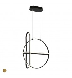  Black Chandelier (37035-013)-Eurofase