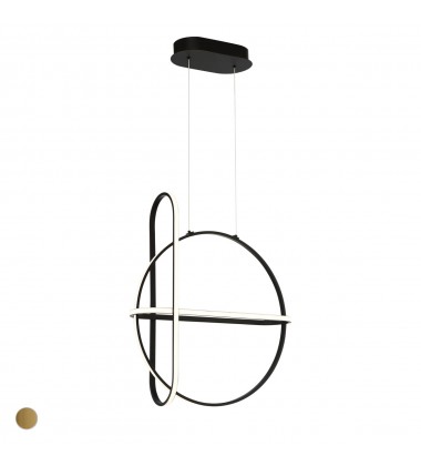  Black Chandelier (37035-013)-Eurofase