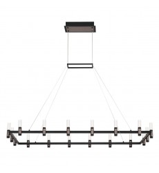 Satin Nickel Black Chandelier (37048-013)-Eurofase Satin Nickel Black Chandelier (37048-013)-Eurofase