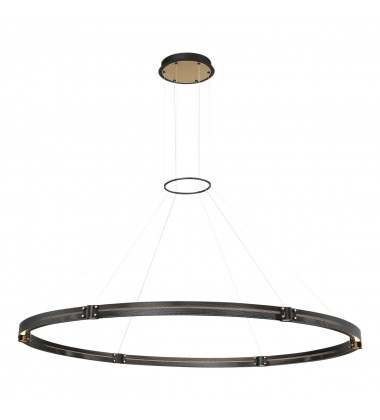  Gold-Black Chandelier (37055-011)-Eurofase