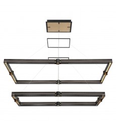  Gold-Black Chandelier (37061-012)-Eurofase