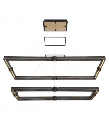  Gold-Black Chandelier (37061-012)-Eurofase