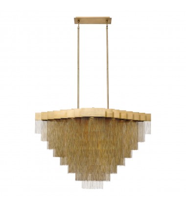  Gold Chandelier (37096-014)-Eurofase