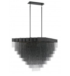  Black Chandelier (37096-025)-Eurofase