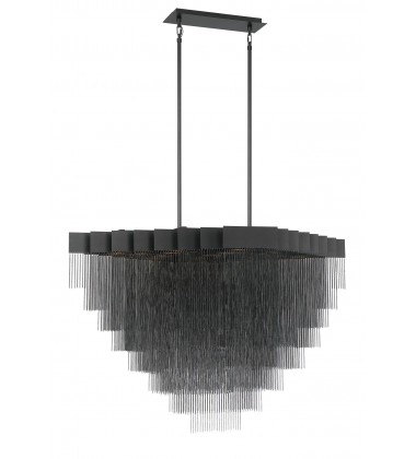  Black Chandelier (37096-025)-Eurofase