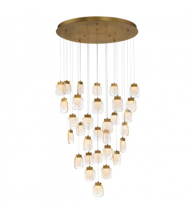  Gold Chandelier (37193-010)-Eurofase