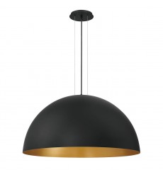  Gold-Black Chandelier (37224-028)-Eurofase
