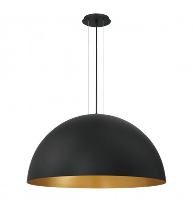  Gold-Black Chandelier (37224-028)-Eurofase