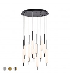  Black Chandelier (37235-024)-Eurofase