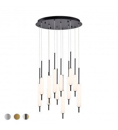  Black Chandelier (37235-024)-Eurofase