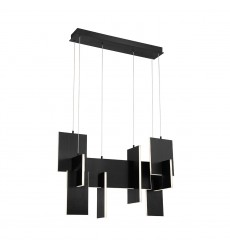  Black Chandelier (37345-025)-Eurofase