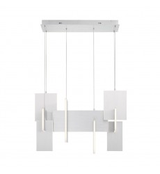 Silver Chandelier (37345-036)-Eurofase Silver Chandelier (37345-036)-Eurofase