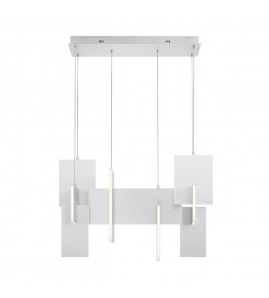  Silver Chandelier (37345-036)-Eurofase