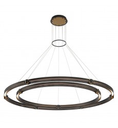  Gold-Black Chandelier (37384-012)-Eurofase