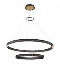  Gold-Black Chandelier (37385-019)-Eurofase