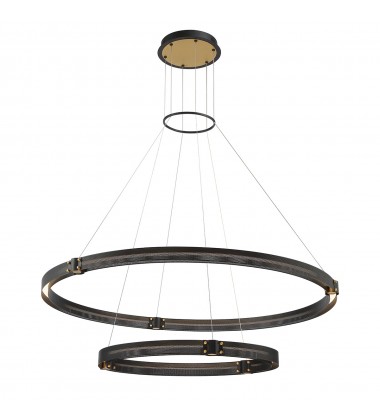  Gold-Black Chandelier (37385-019)-Eurofase