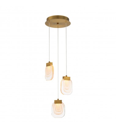 Gold Chandelier (38042-010)-Eurofase