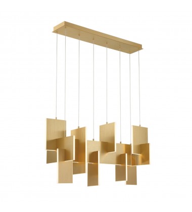  Gold Chandelier (38044-014)-Eurofase