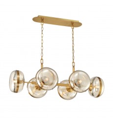  Brass Chandelier (38130-014)-Eurofase