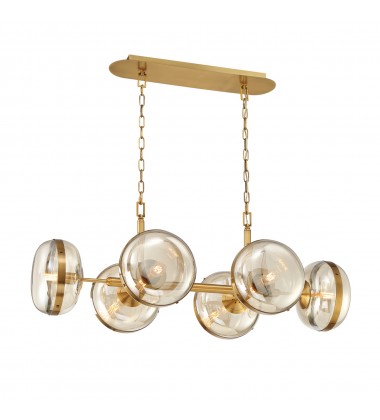  Brass Chandelier (38130-014)-Eurofase