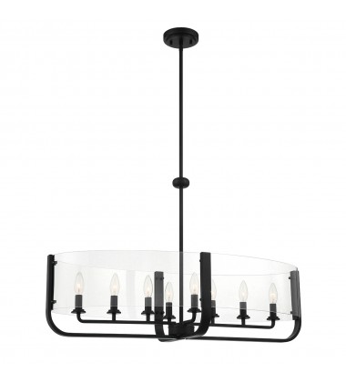  Black Chandelier (38157-035)-Eurofase