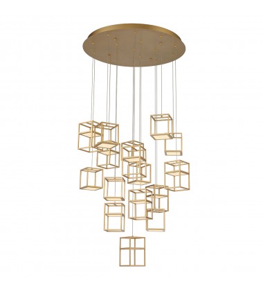  Gold Chandelier (38259-012)-Eurofase