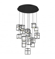  Black Chandelier (38259-023)-Eurofase