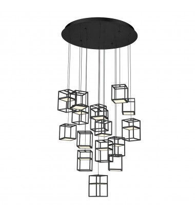  Black Chandelier (38259-023)-Eurofase