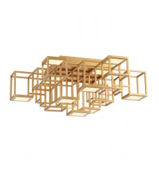  Gold Flush Mount (38261-015)-Eurofase