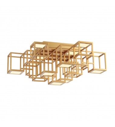 Gold Flush Mount (38261-015)-Eurofase  Gold Flush Mount (38261-015)-Eurofase