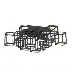  Black Flush Mount (38261-026)-Eurofase