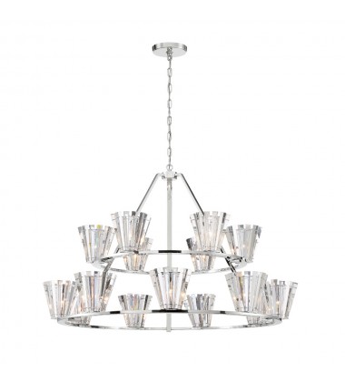  Chrome Chandelier (38869-013)-Eurofase