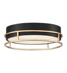  Gold-Black Flush Mount (39315-014)-Eurofase