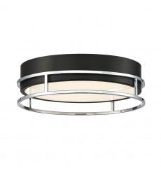  Silver-Black Flush Mount (39315-021)-Eurofase