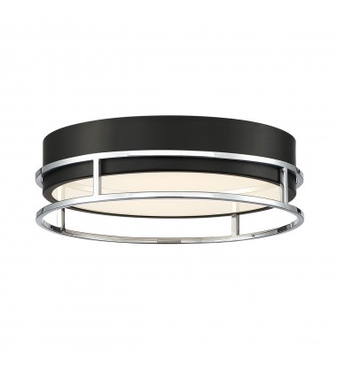 Silver-Black Flush Mount (39315-021)-Eurofase Silver-Black Flush Mount (39315-021)-Eurofase