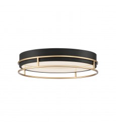  Gold-Black Flush Mount (39408-013)-Eurofase