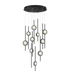  Black Chandelier (39464-019)-Eurofase