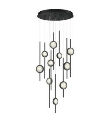  Black Chandelier (39464-019)-Eurofase