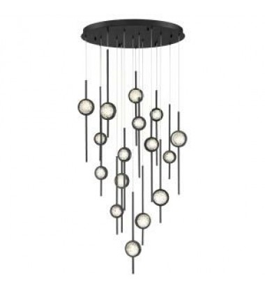  Black Chandelier (39465-016)-Eurofase