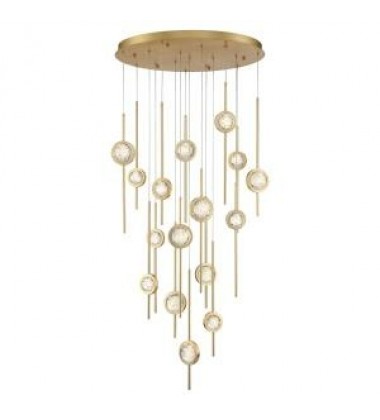  Gold Chandelier (39465-023)-Eurofase